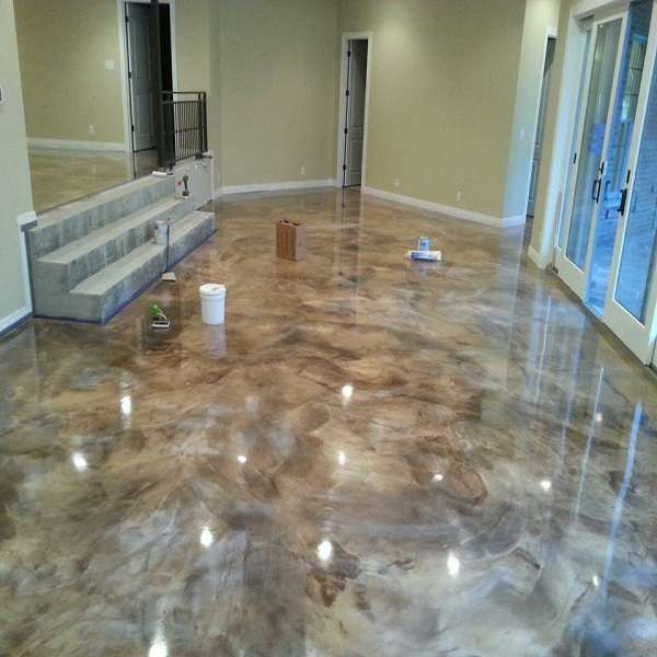 beautiful epoxy floor design